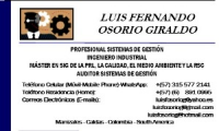 Luis F. Osorio G. - Consultor/Asesor/Auditor Organizacional