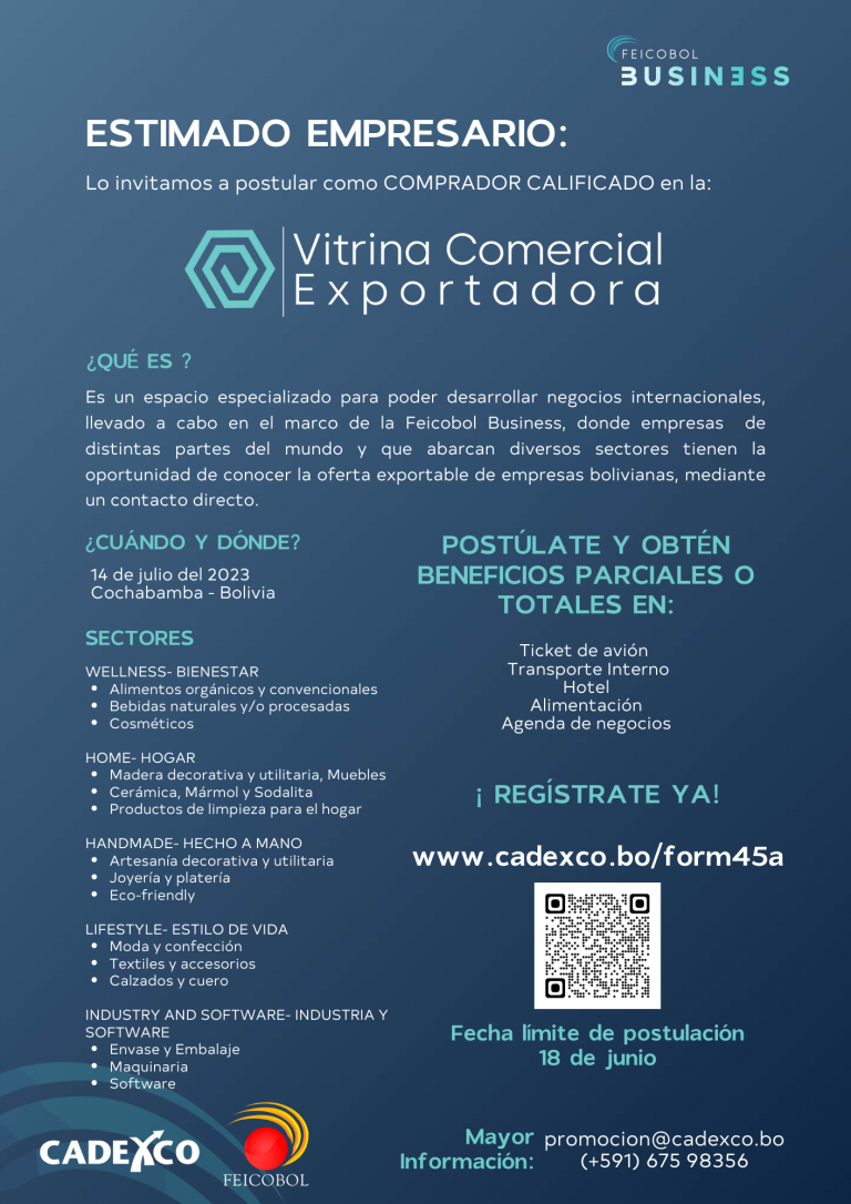 Business trade fair: "Vitrina Comercial Exportadora"