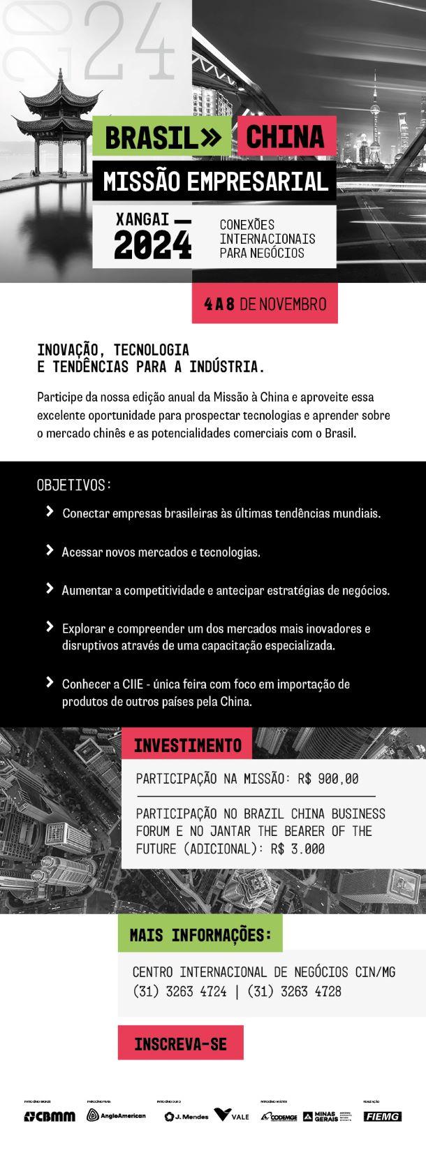 Missão Empresarial Brasil-China: Xangai 2024