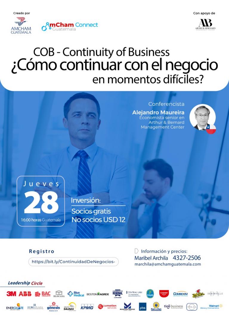 Continuity of Business ¿Cómo continuar con el negocio en momentos difíciles?