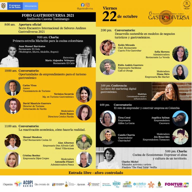Sexto encuentro Internacional de Sabores Andinos Gastrodiversa 2021