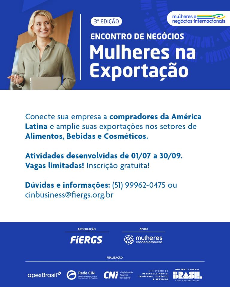 Encontro Virtual de Negócios: Mulheres na Exportação