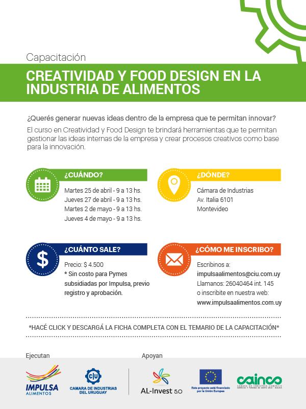 Capacitación en Creatividad y Food Design