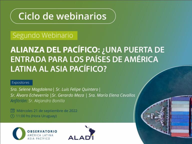 Webinar: Alianza del Pacífico: ¿una puerta de entrada para los países América Latina al Asia Pacífico?
