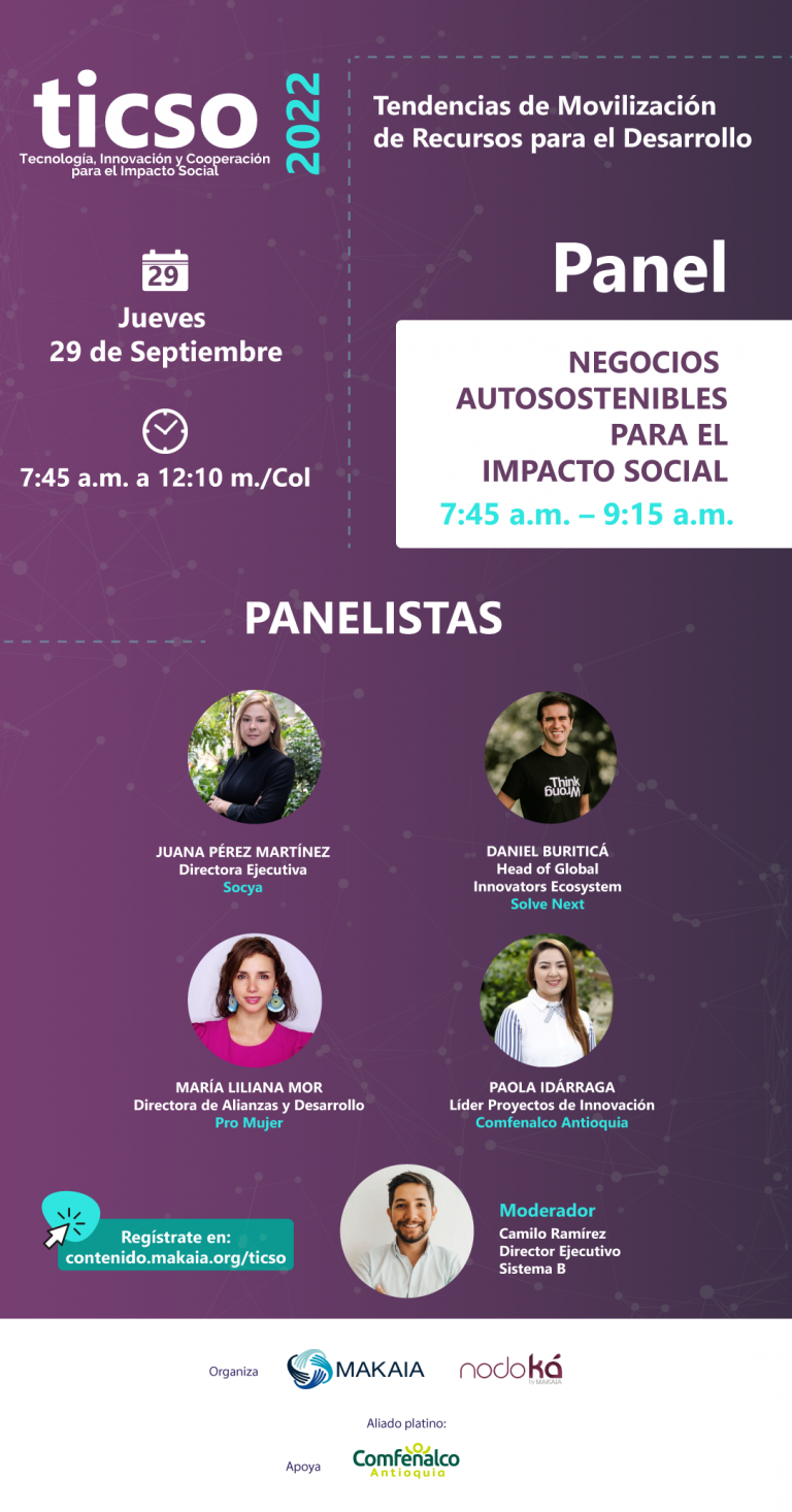 Webinar: TICSO - Negocios autosostenibles para el impacto social